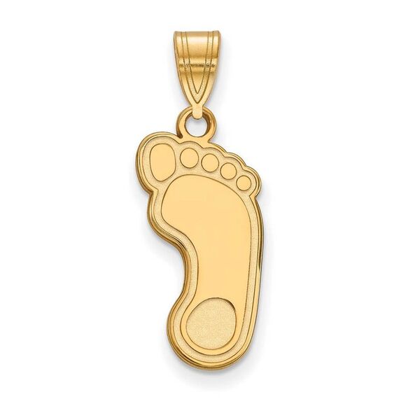 10k Yellow Gold North Carolina Large Tar Heels Pendant